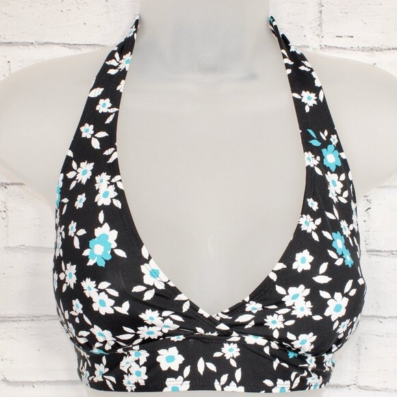 Anne Cole Beautiful Bunches Printed Halter Bikini Top Size Large NWT - Picture 2 of 8